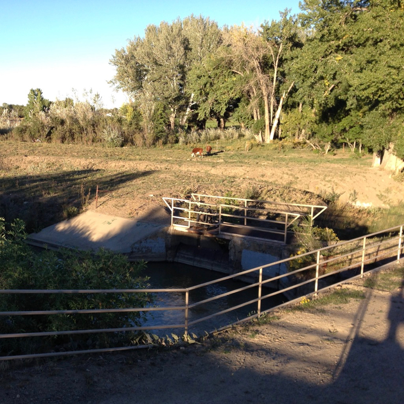 Water Diversion Structure and Ditch Near Trinidad